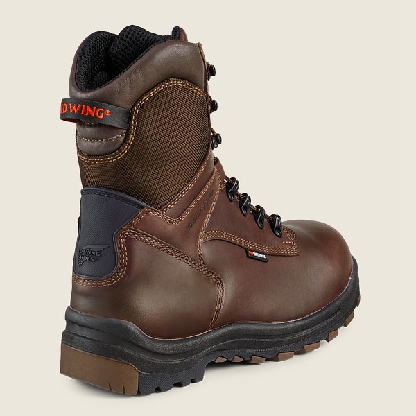 Red Wing Mens King Toe® - 8-inch Insulated Waterproof Csa Toe - Safety Boots Black/Brown - 4791TXPYC